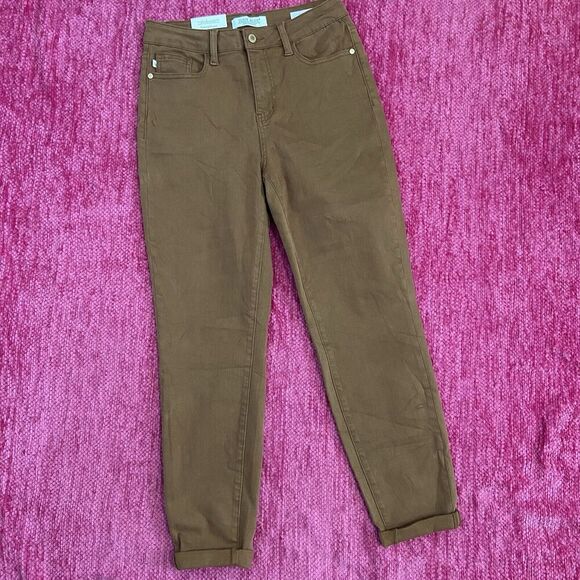 Judy Blue Slim Fit High Rise Jeans Woodland Brown Size 27 - Picture 15 of 15